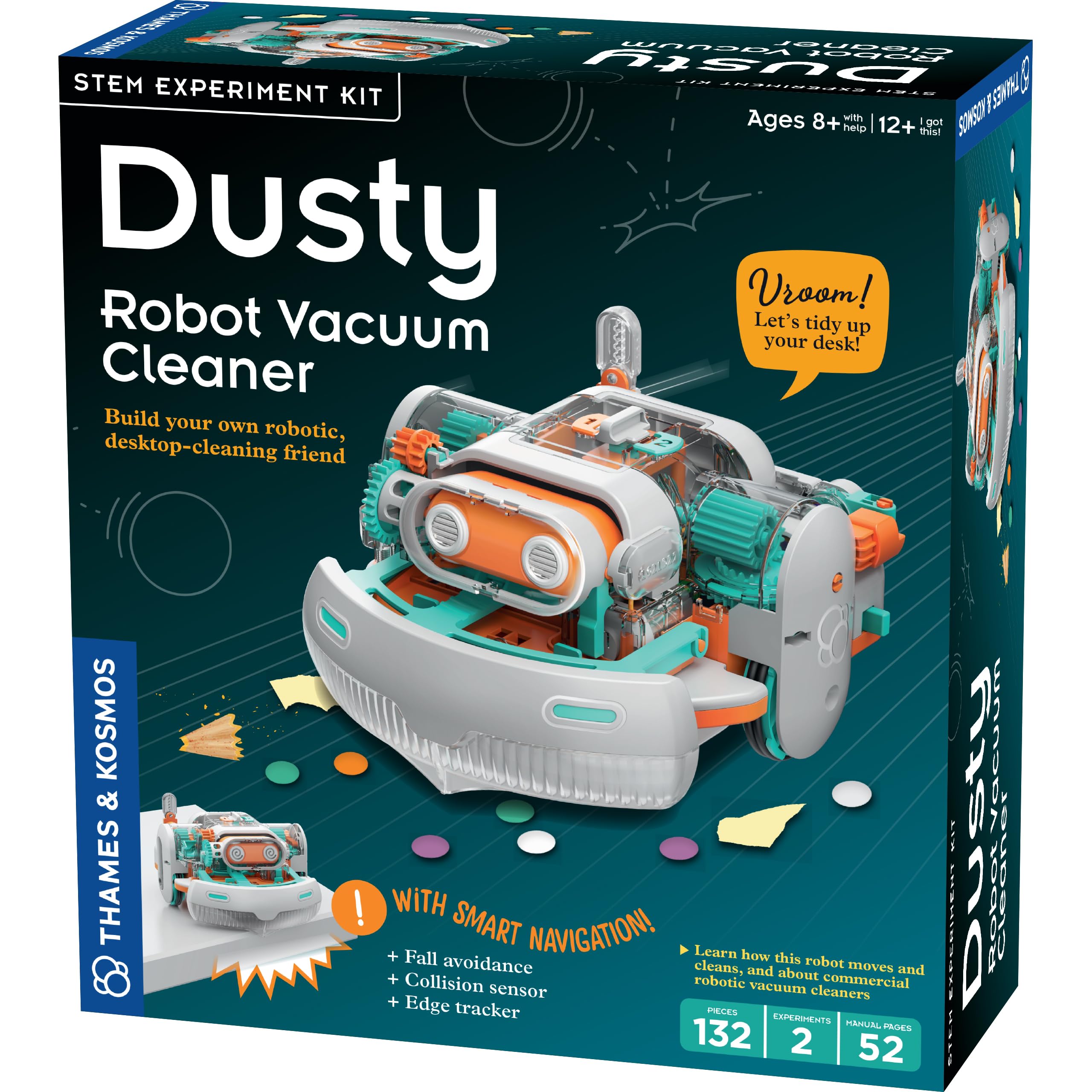 Amazon.com: Thames & Kosmos Dusty Robot Vacuum Cleaner STEM Kit